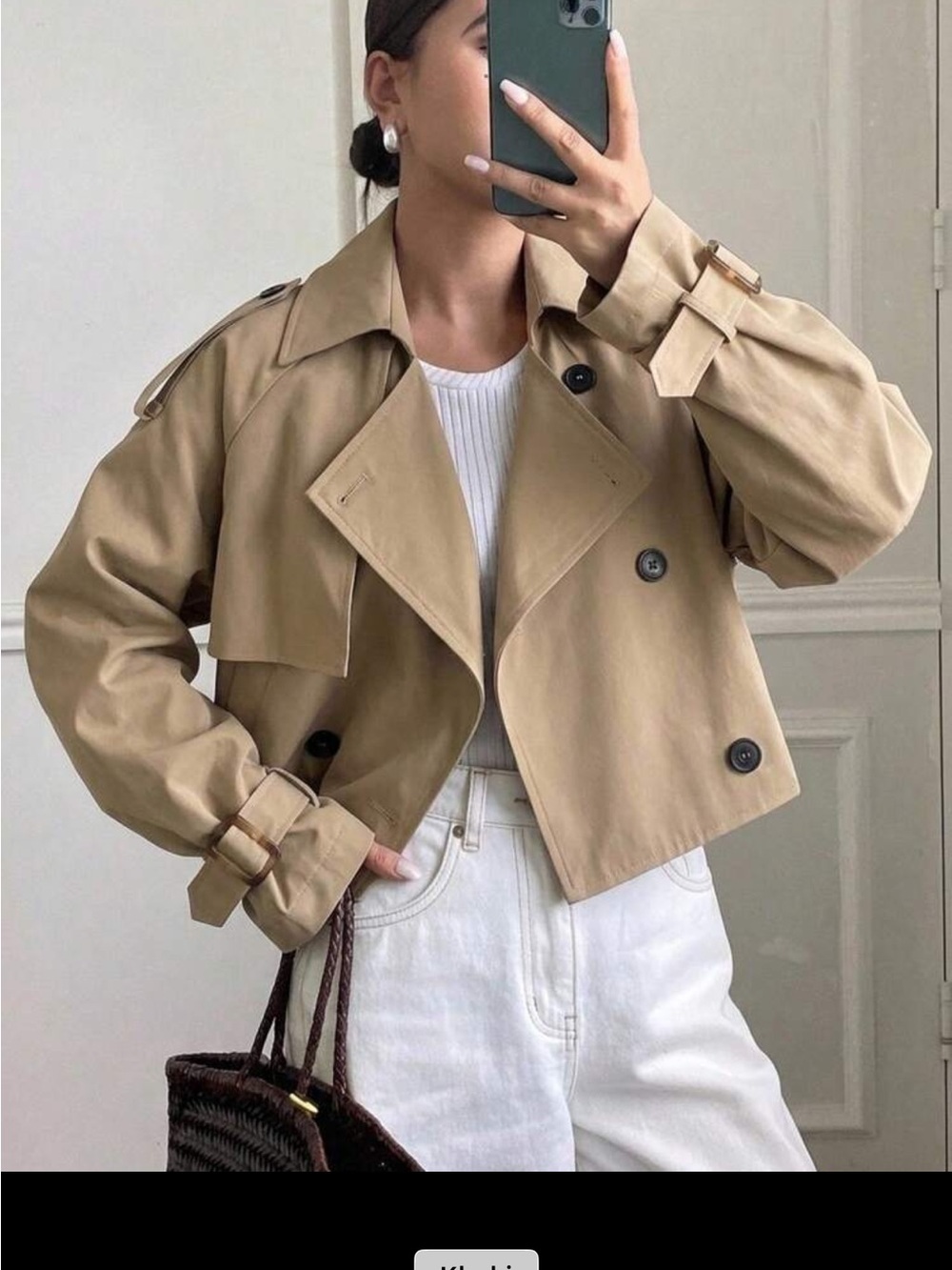 Cropped Trench Jacket
